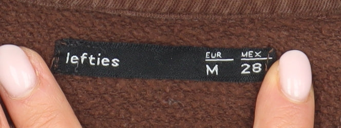 Lefties Women's Brown Pullover Sweatshirt Medium