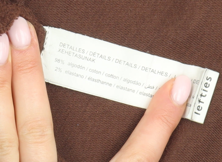 Lefties Women's Brown Pullover Sweatshirt Medium