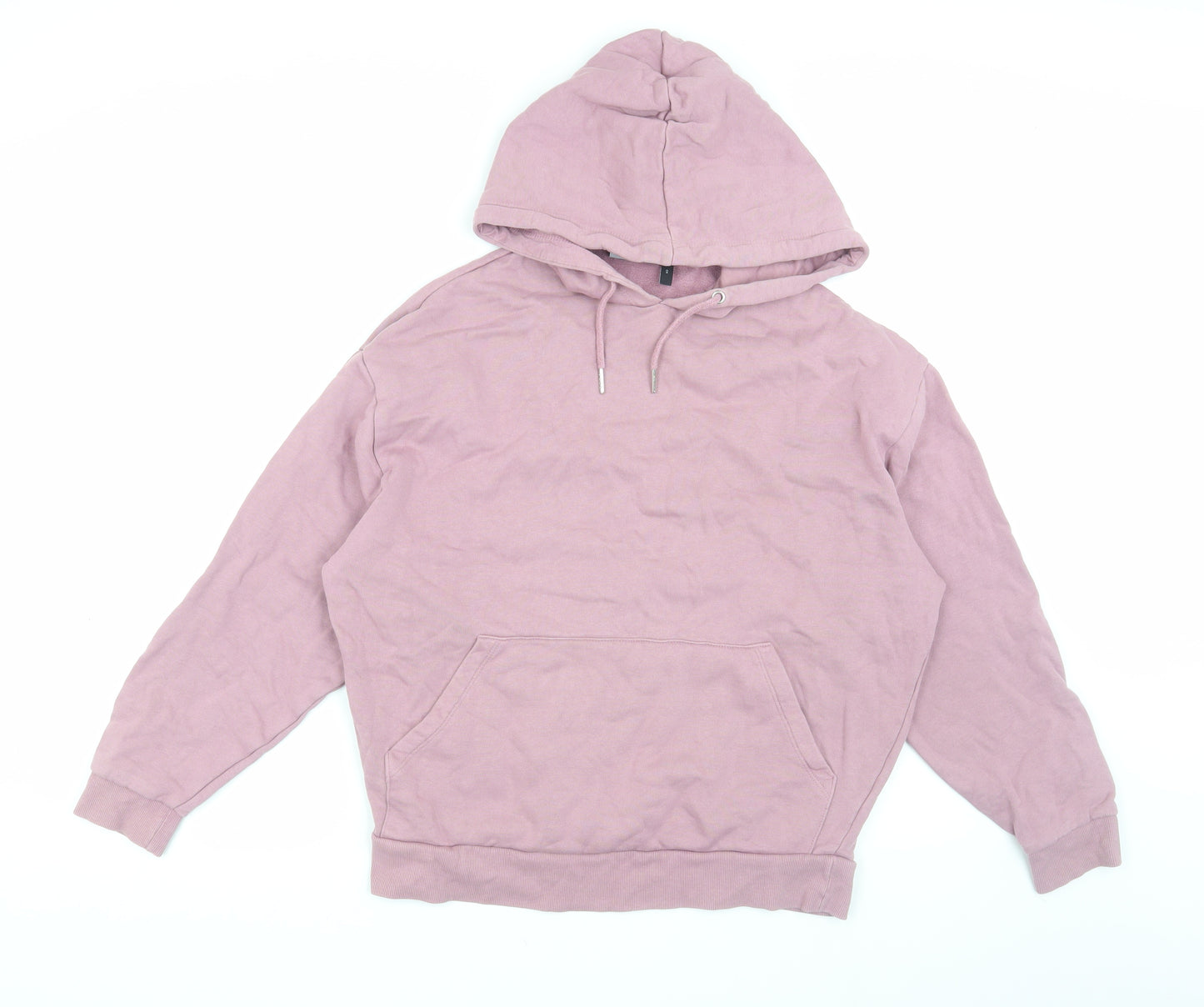 ASOS DESIGN Unisex Pink XS Pullover Hoodie