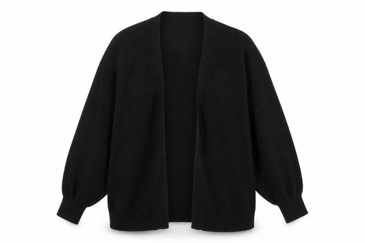Front view of ASOS DESIGN Women’s Black Tall Cardigan, size UK 8