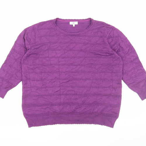 Country Casuals Women’s Purple Pullover Jumper M