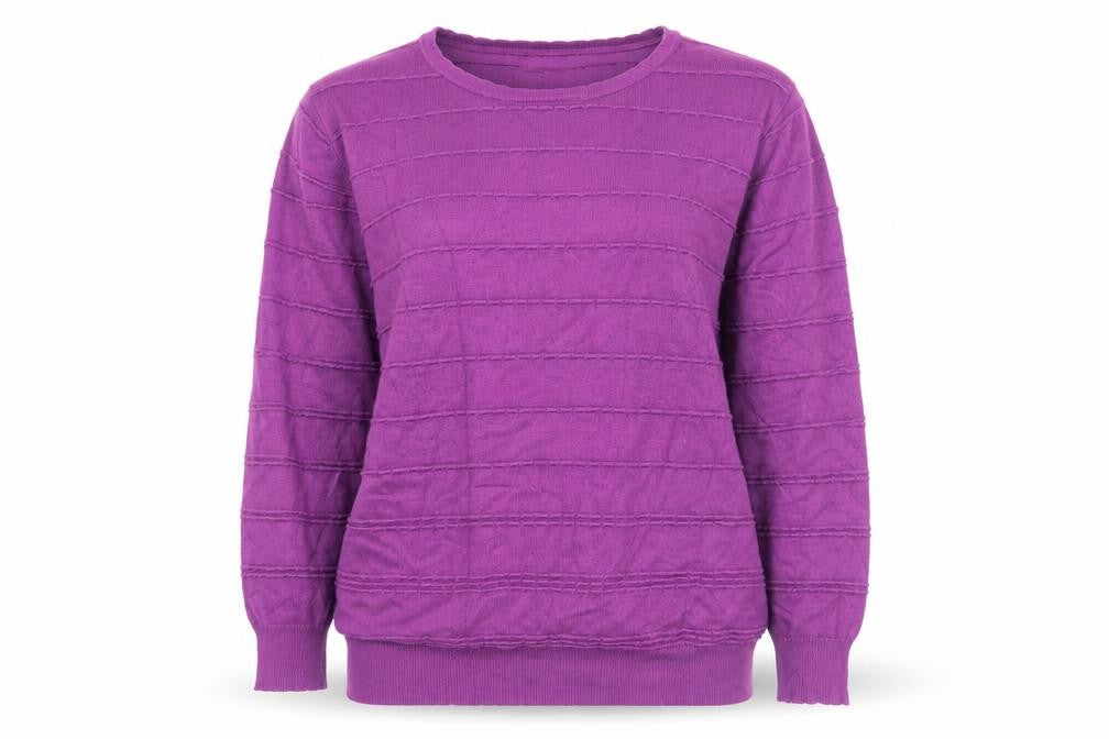 Front view of Country Casuals Women’s Purple jumper M