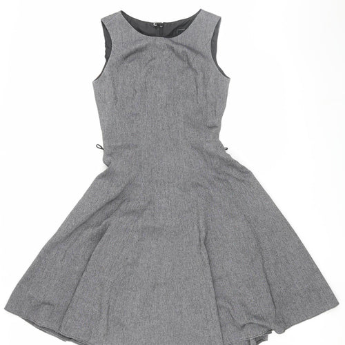 Next Women's Grey A-Line Sleeveless Dress UK 6