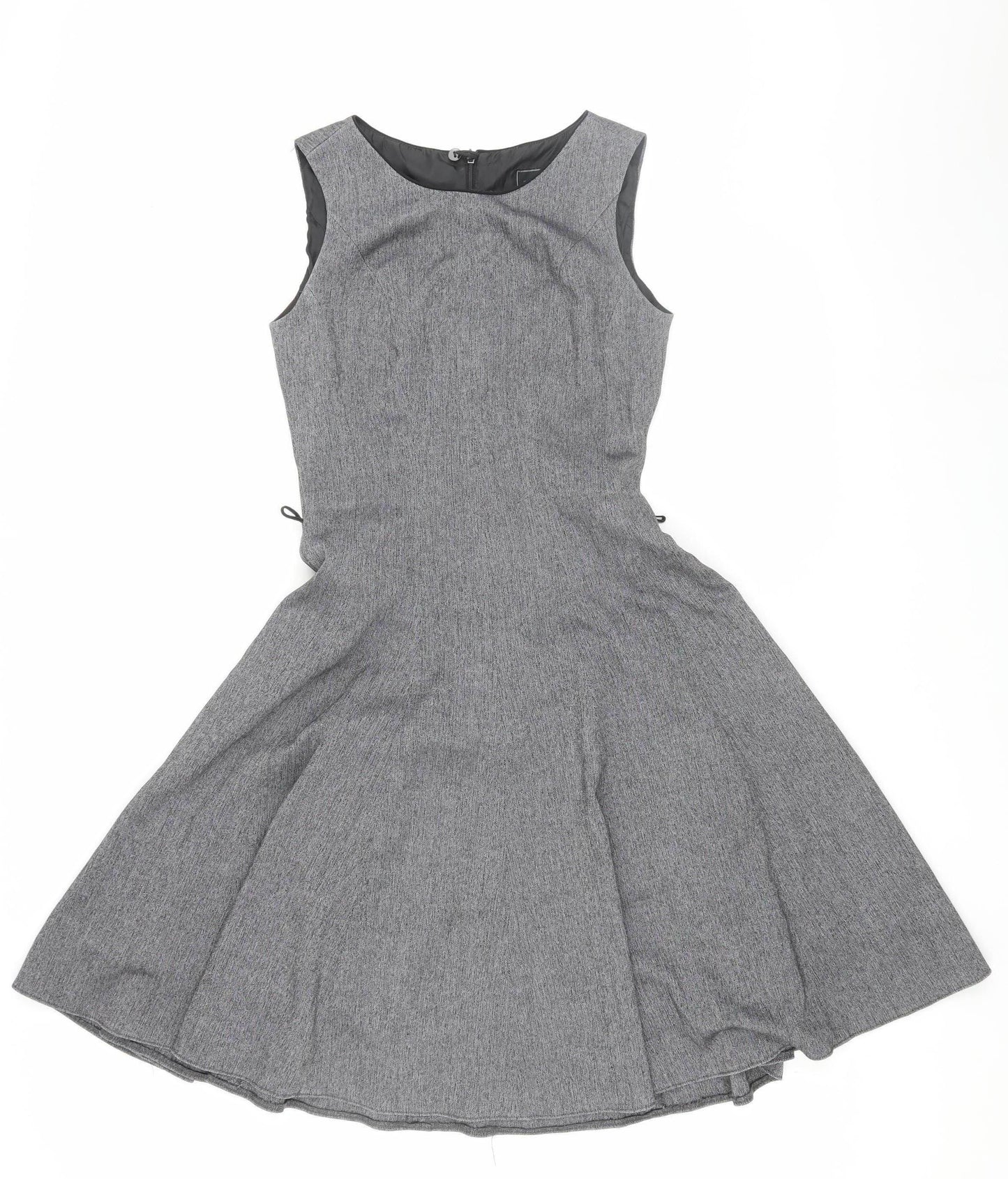 Next Women's Grey A-Line Sleeveless Dress UK 6