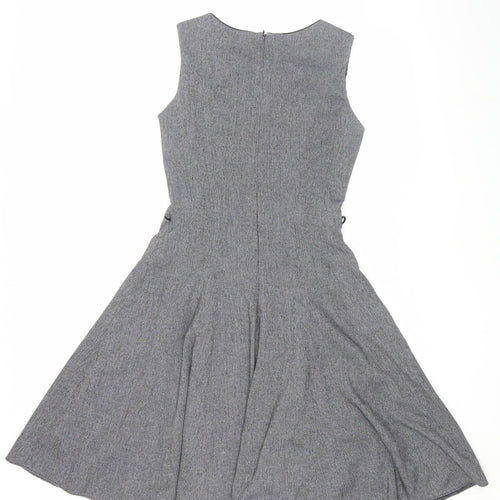 Next Women's Grey A-Line Sleeveless Dress UK 6