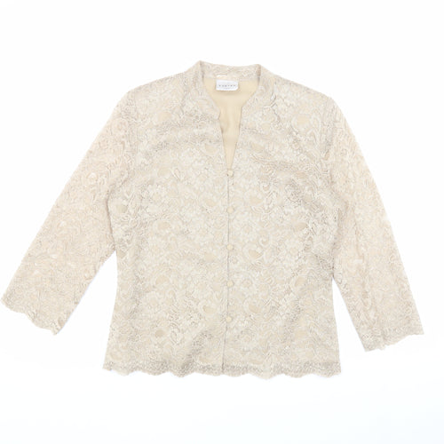 Eastex Women's Beige Lace Blouse Size 10