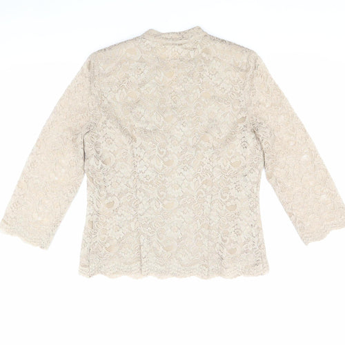 Eastex Women's Beige Lace Blouse Size 10