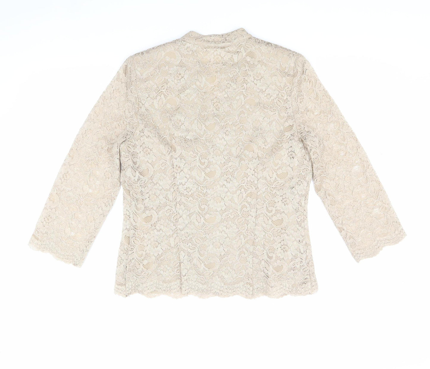 Eastex Women's Beige Lace Blouse Size 10