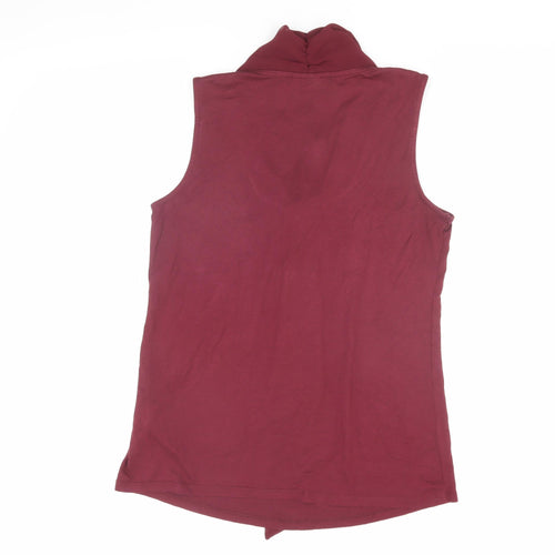 Bodyflirt Women's Red Sleeveless Bow Blouse Size 12-14