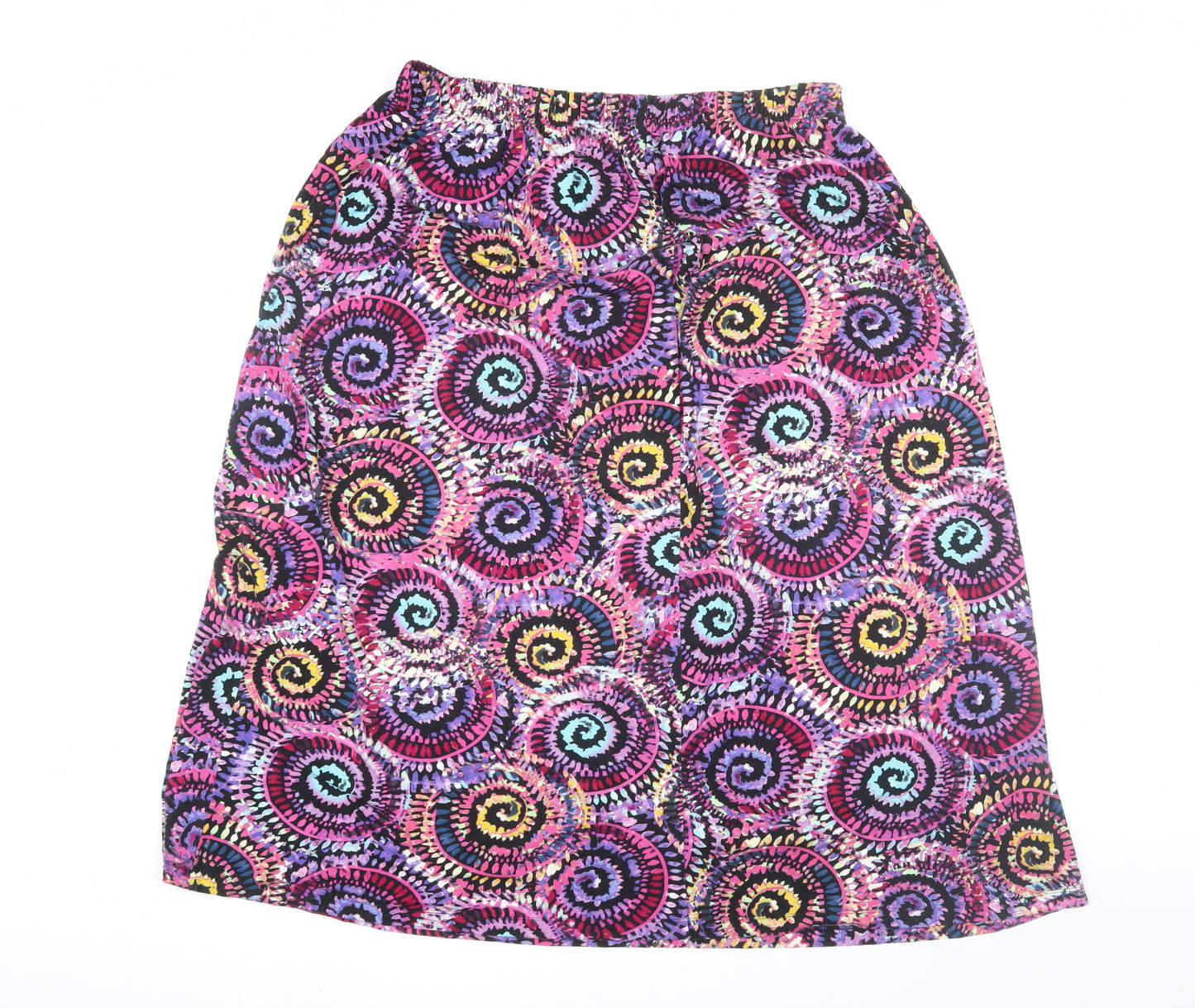 Per Una Women's Multicoloured Geometric A-Line Skirt Size 14