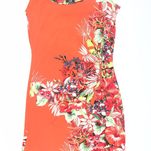 Wallis Women's Multicoloured Size 16 Floral Shift Dress