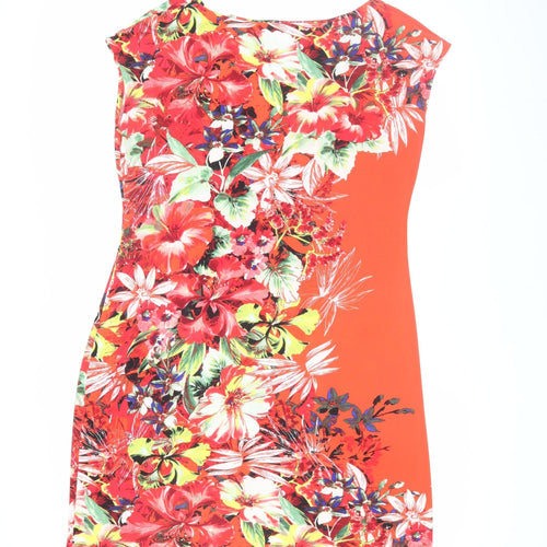 Wallis Women's Multicoloured Size 16 Floral Shift Dress