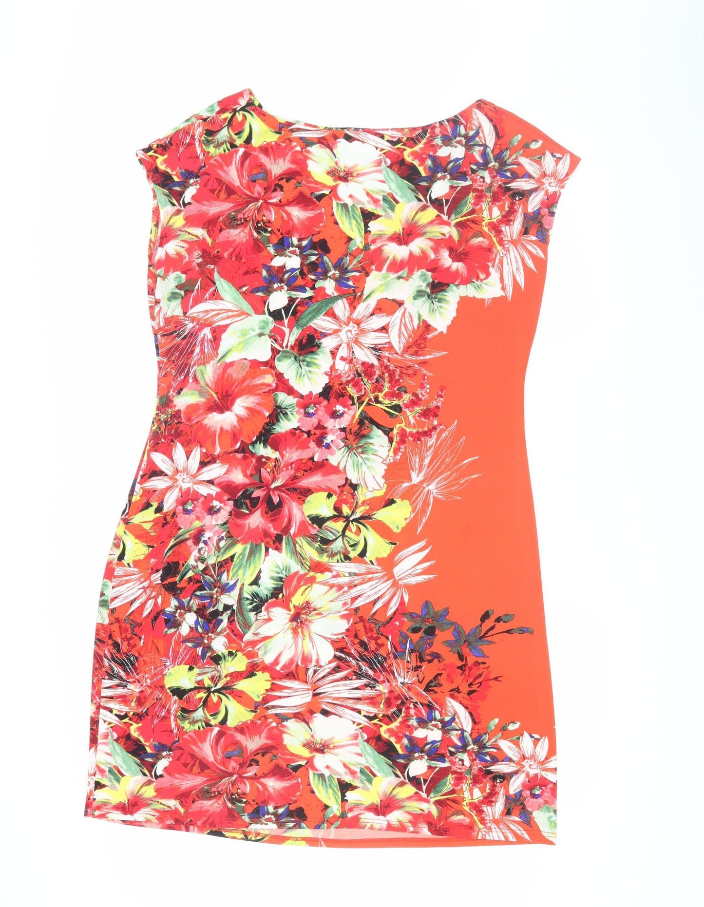 Wallis Women's Multicoloured Size 16 Floral Shift Dress