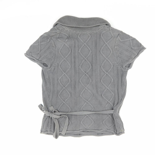Next Women's Grey Wrap Jumper Size 14