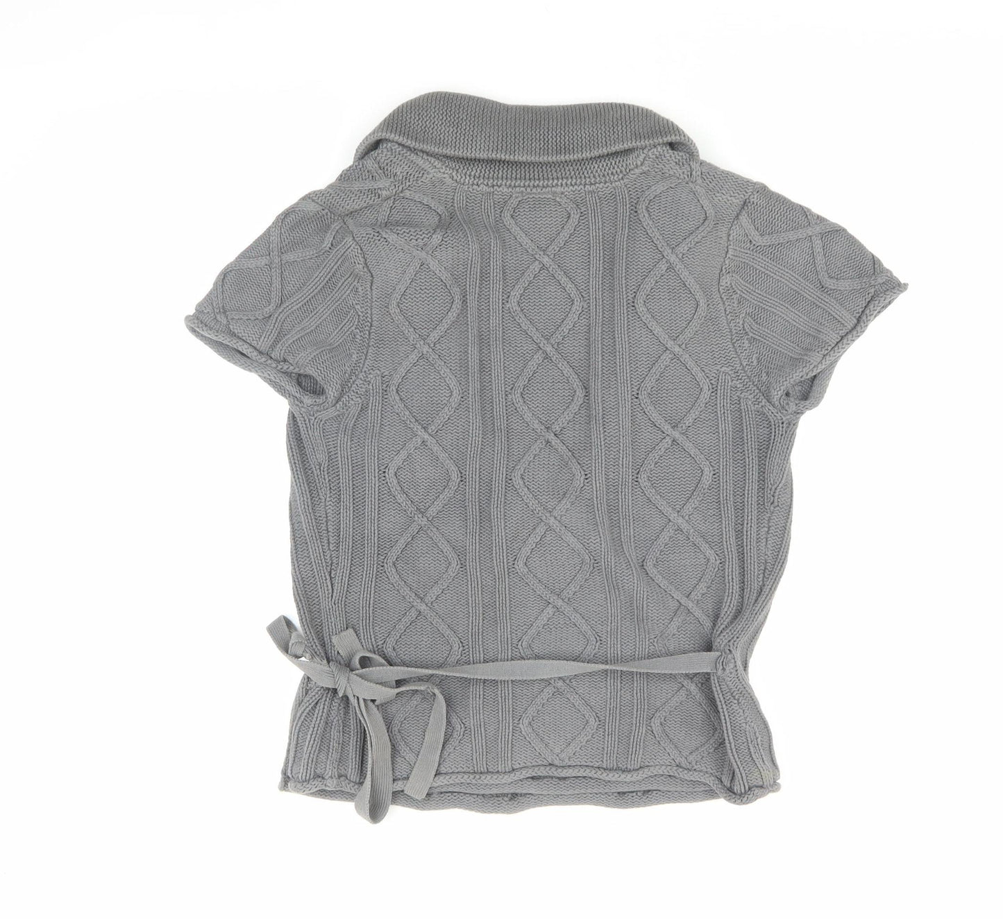 Next Women's Grey Wrap Jumper Size 14