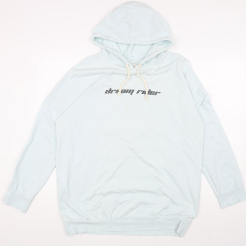Topshop Women's Blue Hoodie, Size S, New, Casual Pullover