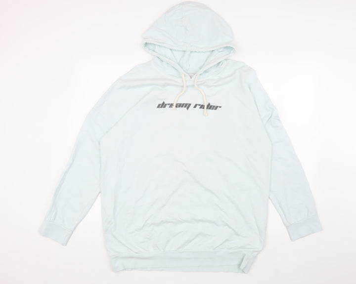 Topshop Women's Blue Hoodie, Size S, New, Casual Pullover
