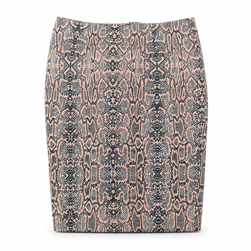 Marks & Spencer Women's Orange Animal Print Skirt, Size 14