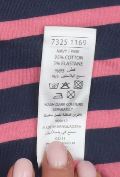 E-vie Women's Multicoloured Striped Tank Size 20