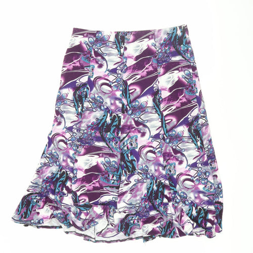 Saloos Collection Women's Large Multicoloured Flare Skirt