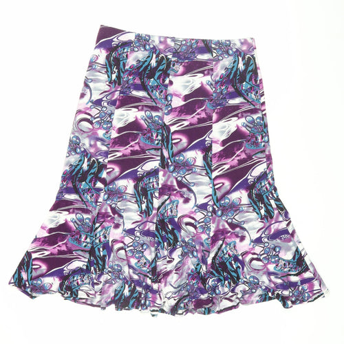 Saloos Collection Women's Large Multicoloured Flare Skirt
