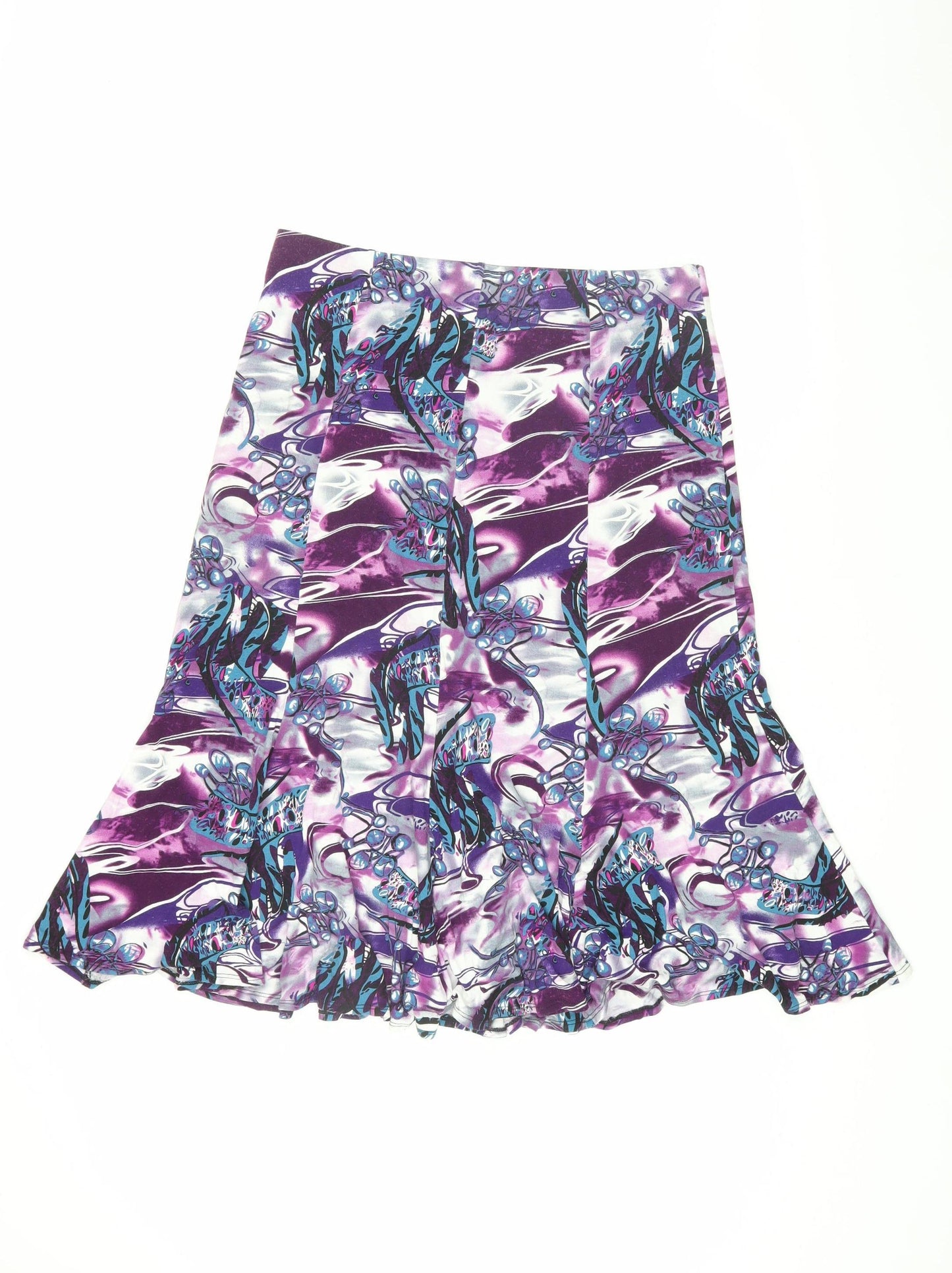 Saloos Collection Women's Large Multicoloured Flare Skirt