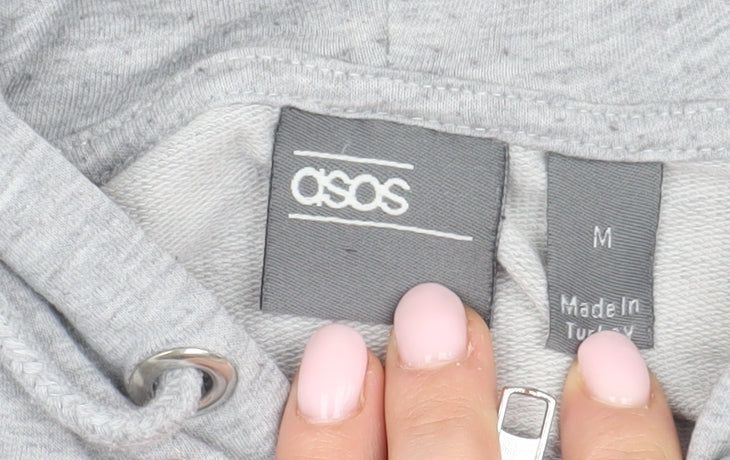 ASOS Men's Grey Full Zip Hoodie M