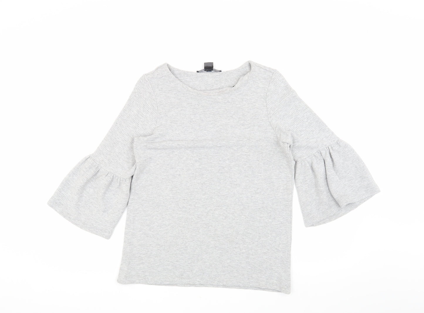 French Connection Women's Grey Blouse - Size S, Casual Fit
