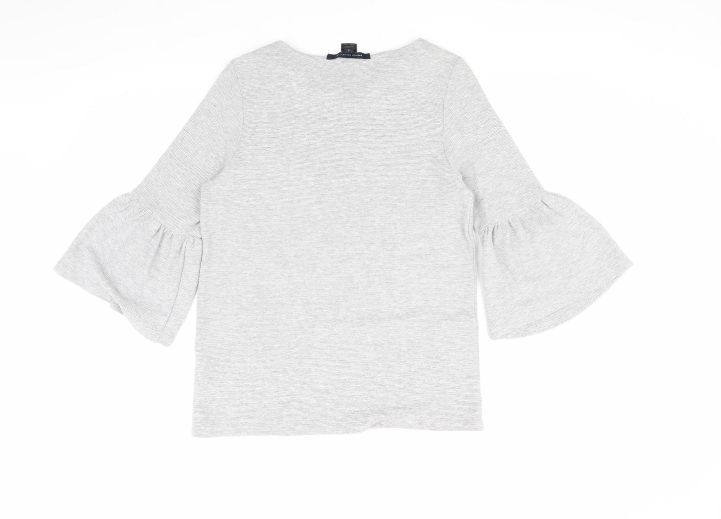 French Connection Women's Grey Blouse - Size S, Casual Fit