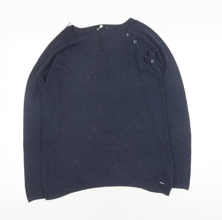 Tom Tailor Women's Blue Pullover Jumper - Size L