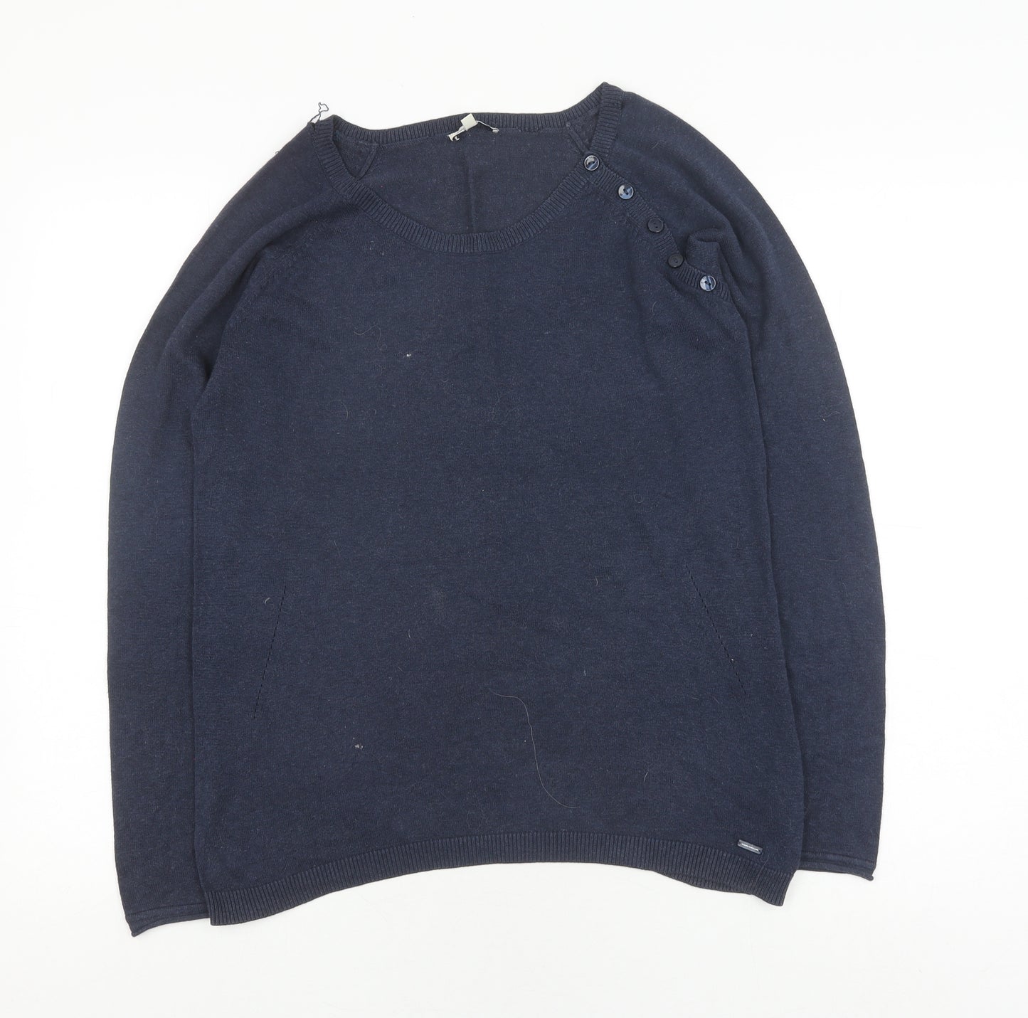 Tom Tailor Women's Blue Pullover Jumper - Size L