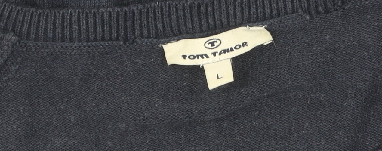 Tom Tailor Women's Blue Pullover Jumper - Size L