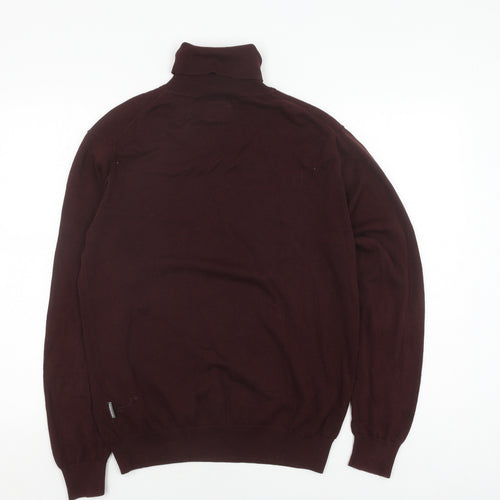 Peter Werth Men's Brown Roll Neck Pullover Jumper M