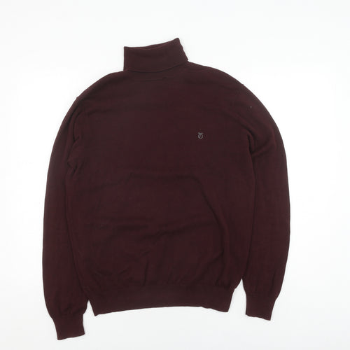 Peter Werth Men's Brown Roll Neck Pullover Jumper M
