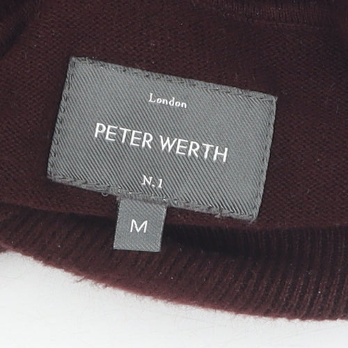 Peter Werth Men's Brown Roll Neck Pullover Jumper M