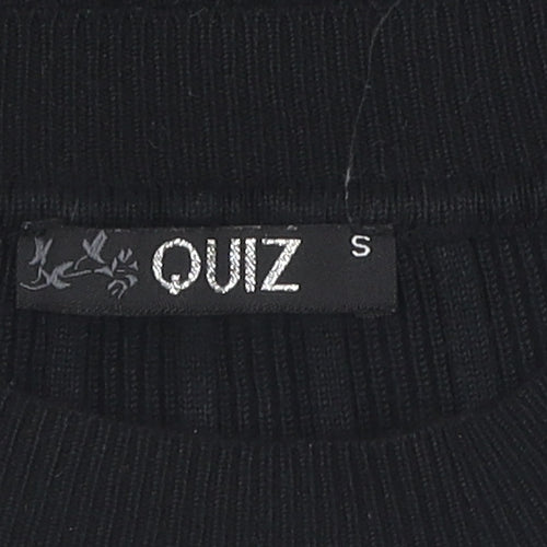 Quiz Women's Black Round Neck Knit Jumper S