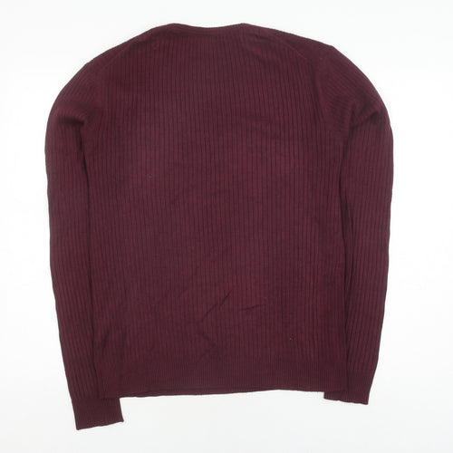 Clayton Men’s Red 2XL Crew Neck Pullover Jumper
