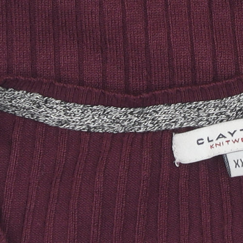 Clayton Men’s Red 2XL Crew Neck Pullover Jumper