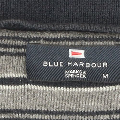 Marks and Spencer Men's Blue V-Neck Pullover Jumper M