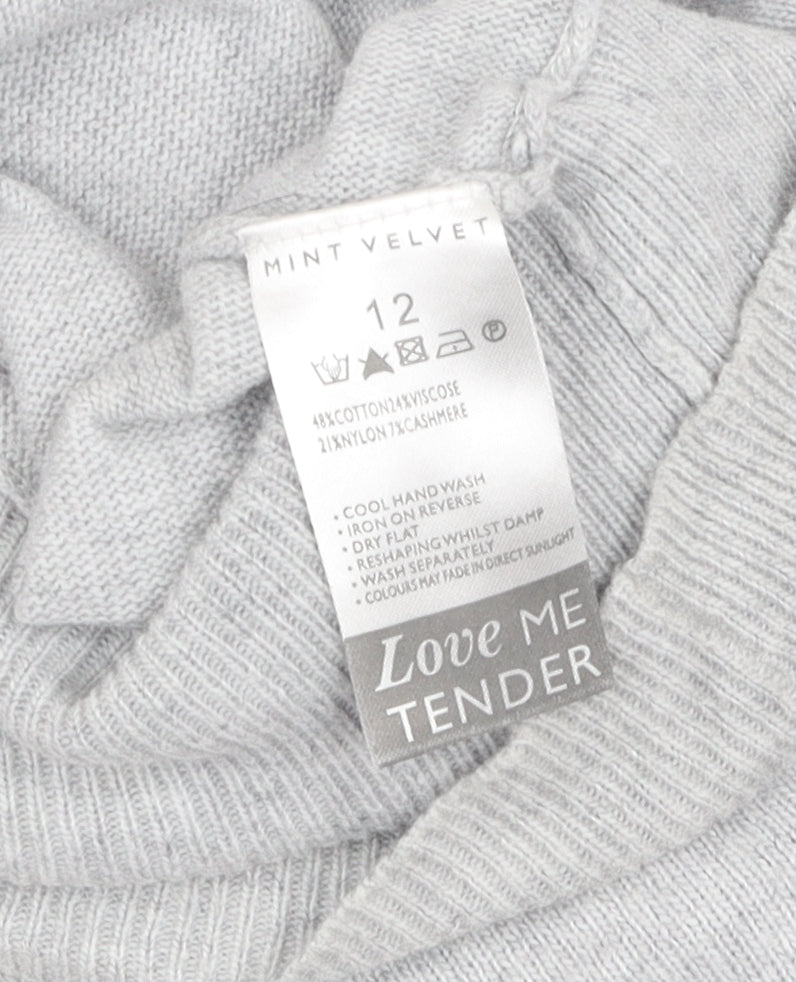 Mint Velvet Grey Sleeveless Cardigan - Women's Size 12