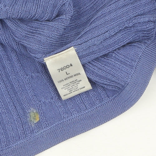 Rowland's Women's Blue Cable-Knit Pullover Jumper L