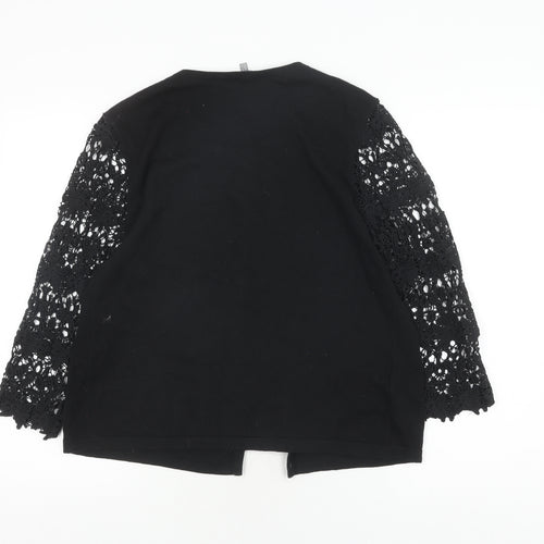 Laura Ashley Women's Black Cardigan, Size 16