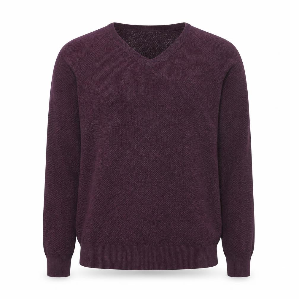 Front view of Gap Men's Purple V-Neck jumper M