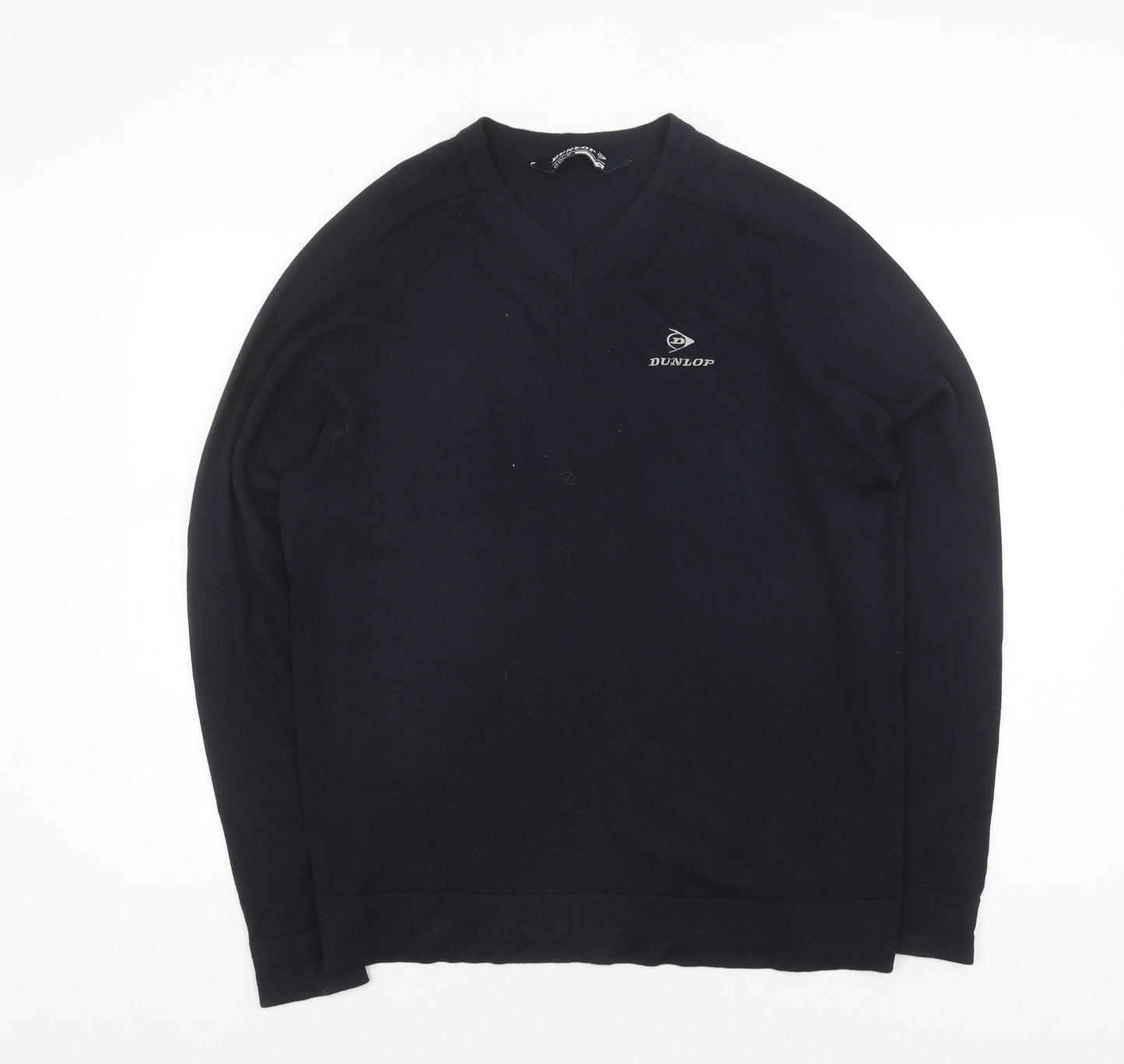 Dunlop Mens Black V-Neck Pullover Golf Jumper M