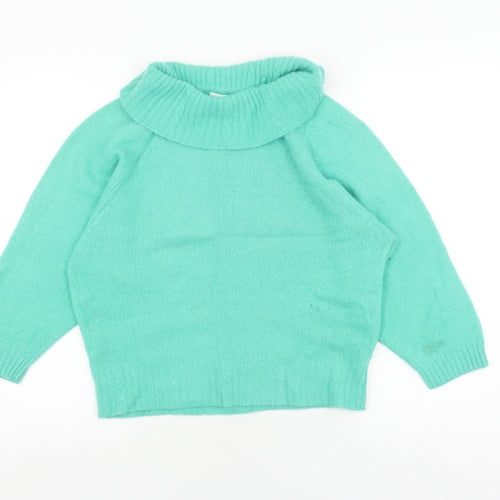 Lakeland Women's Green Roll Neck Pullover Jumper Size 10