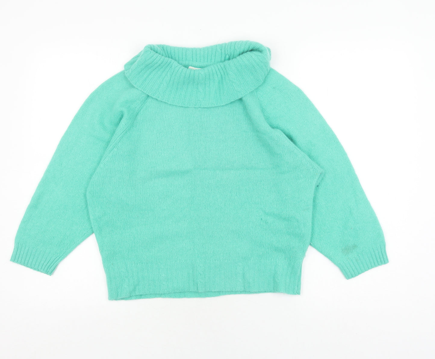 Lakeland Women's Green Roll Neck Pullover Jumper Size 10