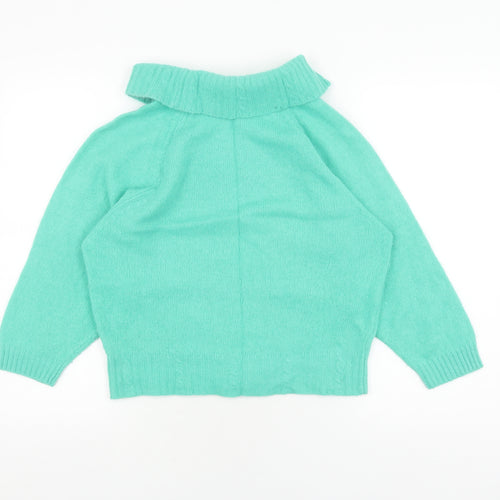 Lakeland Women's Green Roll Neck Pullover Jumper Size 10