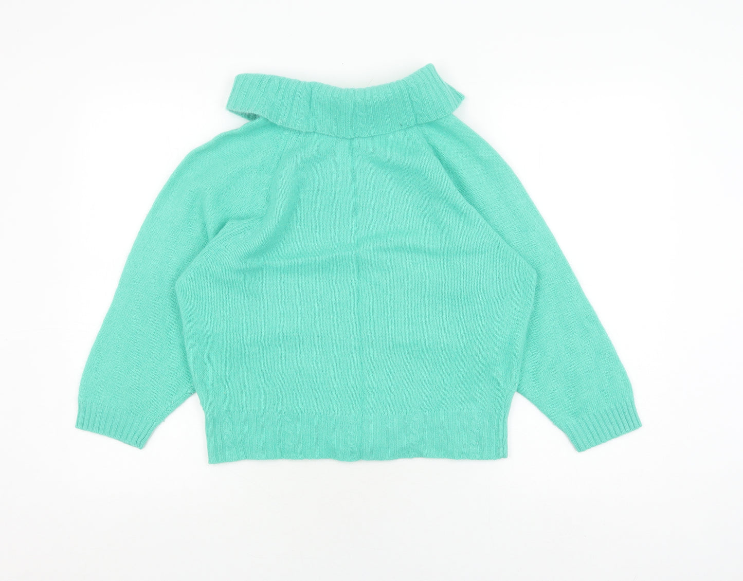 Lakeland Women's Green Roll Neck Pullover Jumper Size 10