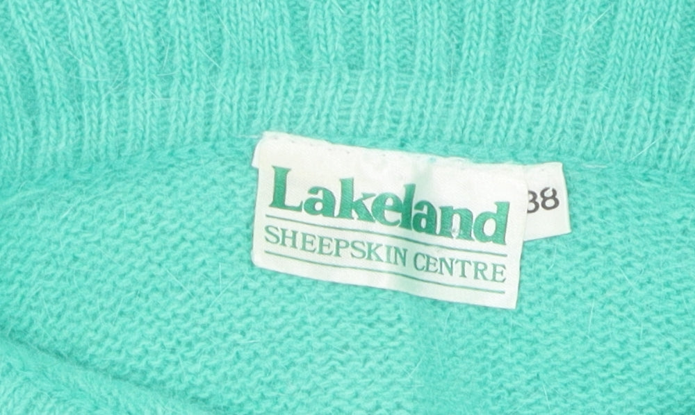 Lakeland Women's Green Roll Neck Pullover Jumper Size 10