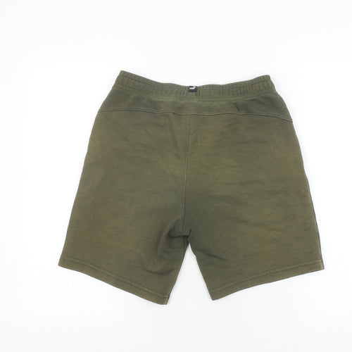Puma Boys Green Athletic Shorts - 14 Years